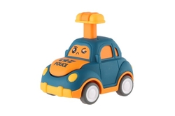 Auto/Autíčko zmáčkni a jeď plast 9cm na setrvačník 4 druhy 12ks v boxu