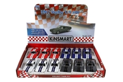 Auto Kinsmart Shelby GT-500 kov/plast 13cm na zpětné natažení 4 barvy 12ks v boxu