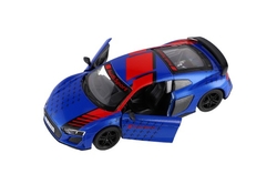 Auto Kinsmart 2020 Audi R8 Coupé 1:36 kov/plast 12,5cm 4 barvy na zpětné natažení 12ks v boxu