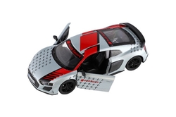 Auto Kinsmart 2020 Audi R8 Coupé 1:36 kov/plast 12,5cm 4 barvy na zpětné natažení 12ks v boxu