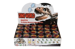 Sliz - hmota 80g Dinosaurus 6cm mix druhů 24ks v boxu