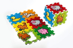 Pěnové puzzle Moje první zvířátka 15x15x1,2cm 6ks MPZ