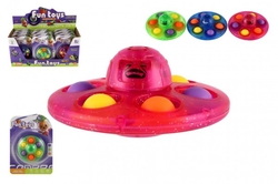 Bubble pops spinner plast 8cm 3 barvy na kartě 12 ks v boxu