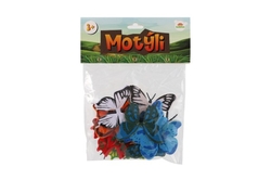 Motýli 12 ks plast 7-8cm v sáčku