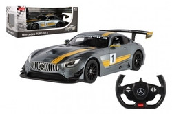 Auto RC Mercedes AMG GT3 RASTAR plast 35cm 2,4GHz na dálk. ovládání na baterie v krabici 44x18x23cm