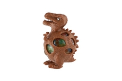 Dinosaurus antistresový mačkací sliz 7x5cm 4 barvy v sáčku 12ks v boxu