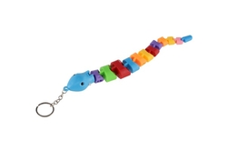 Přívěsek ještěrka/had/chameleon plast 28cm na baterie se světlem mix barev 48ks v boxu