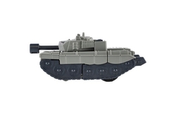 Transformer tank/robot plast 14cm na setrvačník 3 barvy 9ks v boxu