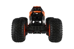 Auto RC Off-Road terénní 2,4GHz plast 32cm dobíjecí pack+baterie oranžové v krabici 38x23x26cm