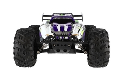 Auto RC Buggy rychlostní 2,4GHz plast 40cm dobíjecí pack+baterie fialové v krabici 42x21x28cm