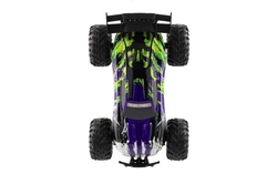 Auto RC Buggy rychlostní 2,4GHz plast 40cm dobíjecí pack+baterie fialové v krabici 42x21x28cm