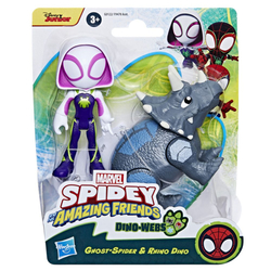 SPIDER-MAN SPIDEY AND HIS AMAZING FRIENDS 2-PACK FIGUREK HRDINOVÉ A DINO-ZLOČINCI