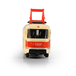 Kovová česká retro tramvaj 16 cm PRAGUE