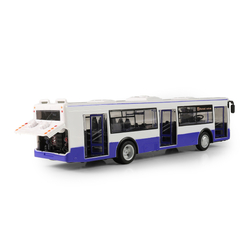 Autobus který hlásí zastávky česky 28 cm modrý