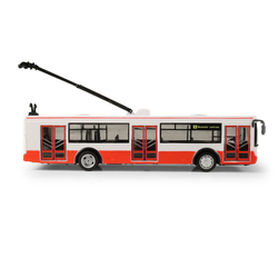 Trolejbus který hlásí zastávky česky 28 cm