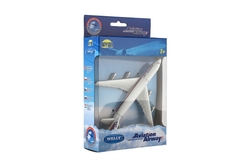 Letadlo Welly Boeing 747 plast/kov 15cm v krabičce 13x21x4,5cm