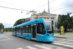 Kovová moderní tramvaj DPO Ostrava 23 cm