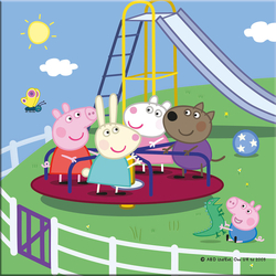 PEPPA PIG NA PRÁZDNINÁCH 3x55 Puzzle NOVÉ