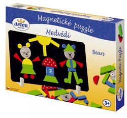 Magnetické puzzle Medvědi v krabici 33x23x3,5cm