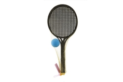 Soft tenis plast černý 53cm+míček  v síťce