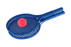 Soft tenis plast barevný 53cm+míček v síťce