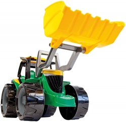 Traktor se lžící plast zeleno-žlutý 65cm v krabici od 3 let