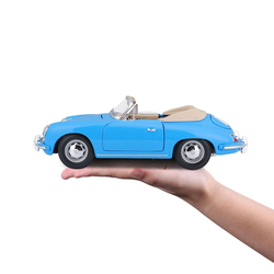 Bburago 1:18 Porsche 356B Cabriolet 1961 Blue