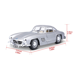 Bburago 1:24 Mercedes Benz 300SL Silver