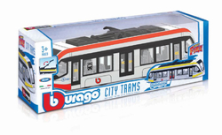 Bburago ASST City Bus and City Trams 4 druhy (12ks)