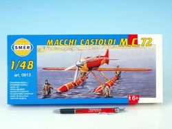 Model Macchi Castoldi M.C.72 1:48 17,5x19cm v krabici 31x13,5x3,5cm