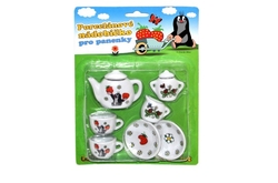 Nádobí - čajový set Krtek porcelán na kartě 17x24x3cm