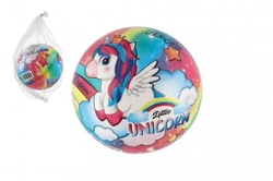 Míč Malý jednorožec/Little unicorn nafouknutý 14cm v síťce