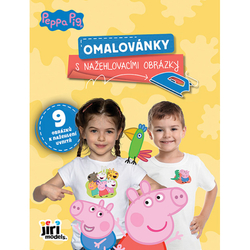 Omalovánka s nažehlovacími obrázky Prasátko Peppa