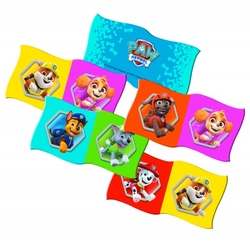 Domino papírové Paw Patrol/Tlapková patrola 28 kartiček společenská hra v krabici 20x20x5cm