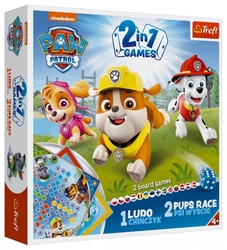 Soubor her 2v1 Člověče, nezlob se, Psí závod Tlapková patrola/Paw Patrol v krabici 24,5x24,5x5cm