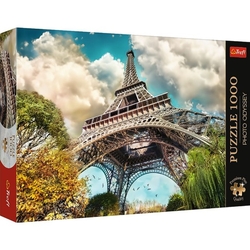 Puzzle Premium Plus - Photo Odyssey:Eiffelova věž v Paříži, Francie 1000dílků 68,3x48cm v krab 40x27