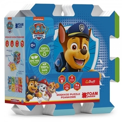 Pěnové puzzle Tlapková patrola/Paw Patrol 32x32x1cm 8ks ve fólii 0m+