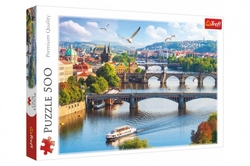 Puzzle Praha, Česká Republika 500 dílků 48x34cm v krabici 40x27x4,5cm