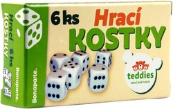 Kostky hrací 6ks v krabičce