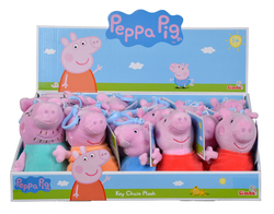 Peppa Pig plyšový přívěsek na batoh, DP18, 4 druhy