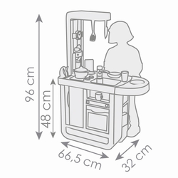 Kuchyňka Bon Appetit Cherry modro-bílá elektronická